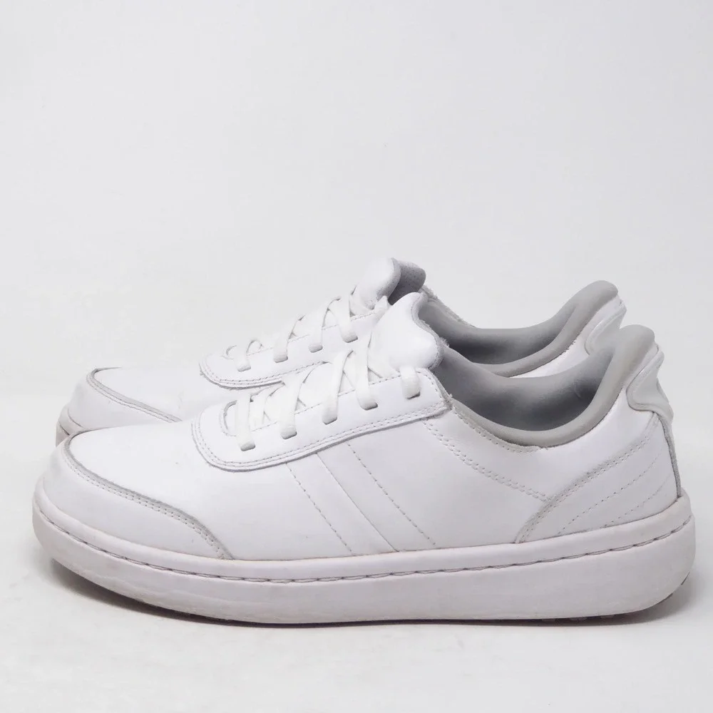 Orthofeet Women Wander Hands Free White Leather Orthopedic Sneakers 9 81104